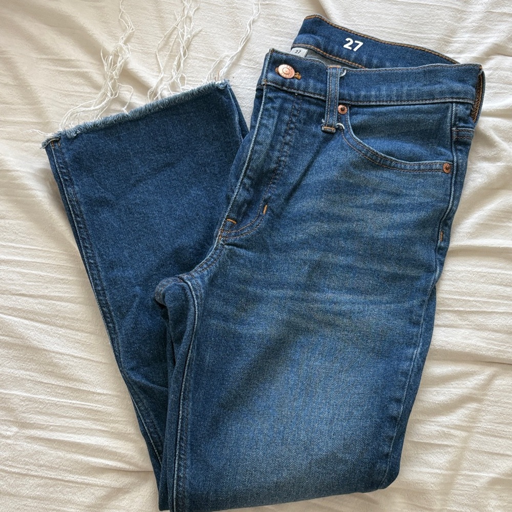 J Crew Cropped Boot Cut Jeans